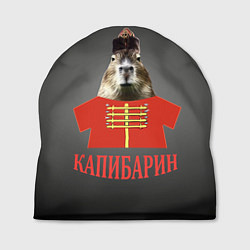 Шапка Капибарин в красном кафтане, цвет: 3D-принт