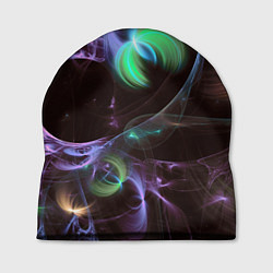 Шапка Магические фиолетовые волны и цветные космические, цвет: 3D-принт