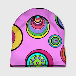 Шапка Разноцветные круги, цвет: 3D-принт