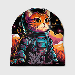 Шапка Милый котик из космоса, цвет: 3D-принт