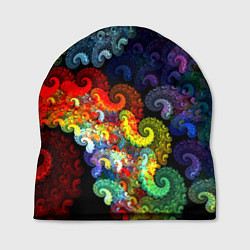Шапка Фрактальный узор оптический, цвет: 3D-принт