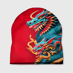 Шапка Japanese dragon - irezumi, цвет: 3D-принт