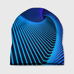 Шапка Неоновая спираль - мода, цвет: 3D-принт