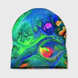 Шапка Яркие всплески краски - импрессионизм, цвет: 3D-принт