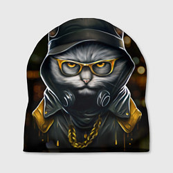 Шапка Rich grey Cat, цвет: 3D-принт