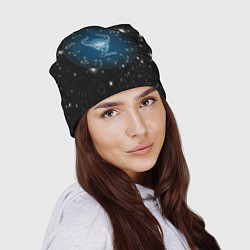 Шапка Телец знак зодиака на звездном небе, цвет: 3D-принт — фото 2
