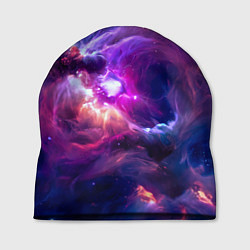 Шапка Небула в космосе в фиолетовых тонах - нейронная се