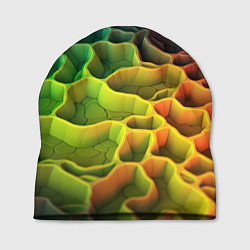 Шапка Песочная радужная текстура, цвет: 3D-принт