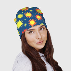 Шапка Цветы солнца, цвет: 3D-принт — фото 2