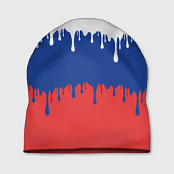 Шапка Флаг России - потёки, цвет: 3D-принт