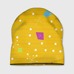Шапка Yellow abstraction, цвет: 3D-принт