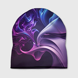 Шапка Сине-фиолетовый всплеск, цвет: 3D-принт