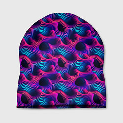 Шапка Абстракция паттерн фиолетовые цвета, цвет: 3D-принт