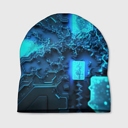 Шапка Неоновые плиты из льда, цвет: 3D-принт