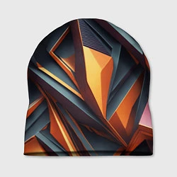 Шапка Разноцветная 3D геометрия узоров метавселенной, цвет: 3D-принт