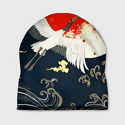 Шапка Кимоно с японскими журавлями, цвет: 3D-принт