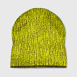 Шапка Паттерн жёлтый в чёрную крапинку, цвет: 3D-принт
