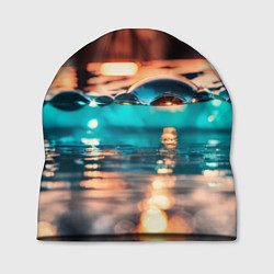 Шапка Поверхность воды на закате макро, цвет: 3D-принт