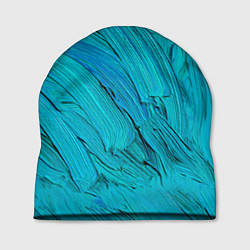 Шапка Голубая масляная краска, цвет: 3D-принт