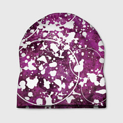 Шапка Абстракция - круги на пурпурном, цвет: 3D-принт