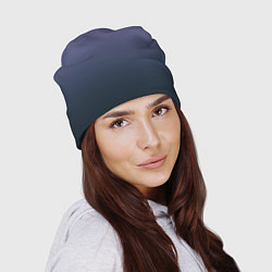 Шапка Градиент приглушённый сиреневый, цвет: 3D-принт — фото 2