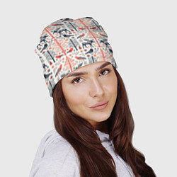 Шапка Лесной орнамент, цвет: 3D-принт — фото 2