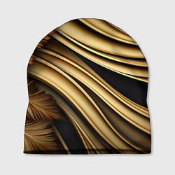 Шапка Золотая объемная абстракция, цвет: 3D-принт