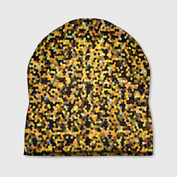 Шапка Золотая мозаика, цвет: 3D-принт