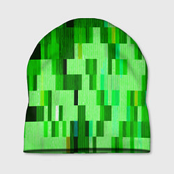 Шапка Зелёный глитч, цвет: 3D-принт