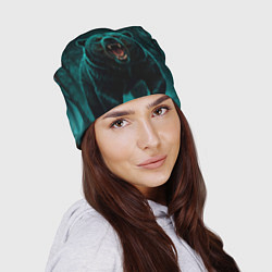 Шапка Царь тайги - медведь молнии, цвет: 3D-принт — фото 2