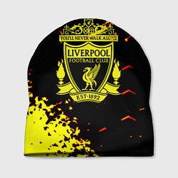 Шапка Liverpool жёлтые краски текстура, цвет: 3D-принт