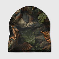 Шапка Реалистичный охотничий камуфляж из ткани и листьев