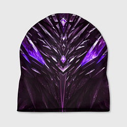 Шапка Фиолетовые кристаллы и камень, цвет: 3D-принт