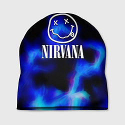 Шапка Nirvana flame ghost steel, цвет: 3D-принт