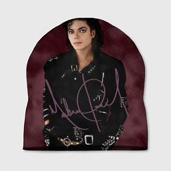 Шапка Michael Jackson на бордовом фоне, цвет: 3D-принт