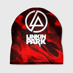 Шапка Linkin park красный огонь, цвет: 3D-принт