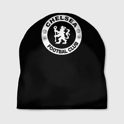 Шапка Chelsea fc белое лого, цвет: 3D-принт