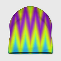 Шапка Неоновые зигзаги, цвет: 3D-принт