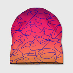 Шапка Каракули на градиентном фоне, цвет: 3D-принт