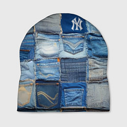 Шапка Patchwork - New York yankees baseball team, цвет: 3D-принт