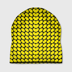 Шапка Жёлтые лепестки шестиугольники