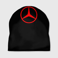 Шапка Mercedes logo red