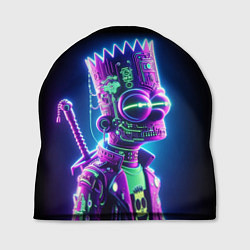 Шапка Bart Simpson cyber ninja - neon glow, цвет: 3D-принт