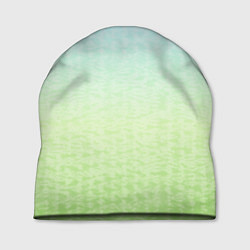 Шапка Tie-dye color gradient: blue-green, цвет: 3D-принт