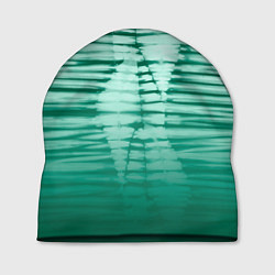 Шапка Tie-dye green stripes, цвет: 3D-принт