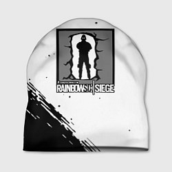 Шапка Rainbow six текстура лого шутер, цвет: 3D-принт