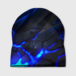 Шапка Синяя абстракция с плитами, цвет: 3D-принт