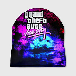 Шапка GTA vice city краски неоновые, цвет: 3D-принт