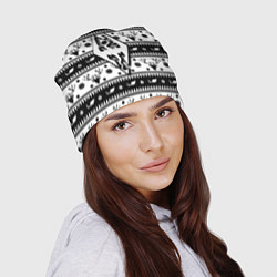 Шапка The Elder Scrolls winter deer pattern, цвет: 3D-принт — фото 2