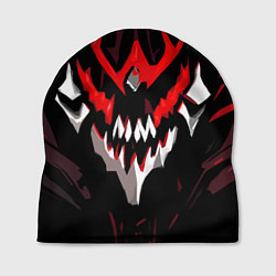 Шапка Абстрактное красное лицо монстра, цвет: 3D-принт